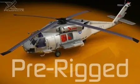 Craft animations pre-rigged UH60F Seahawk