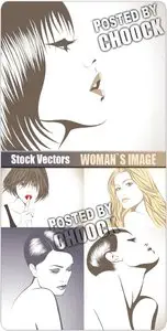 Woman`s image - Stock Vector