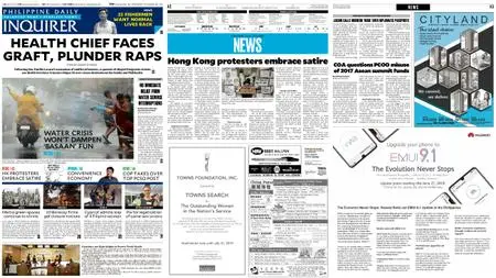 Philippine Daily Inquirer – June 25, 2019