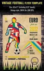 GraphicRiver Vintage Football Flyer Template