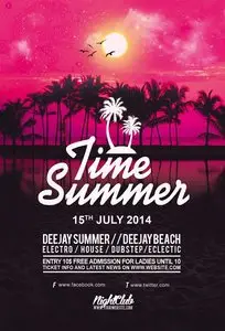 Flyer PSD - Time Summer