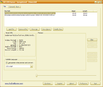 AVI DVD Burner 2007 v2.24