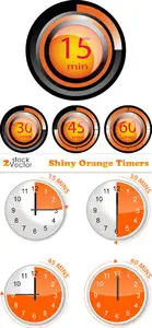 Vectors - Shiny Orange Timers