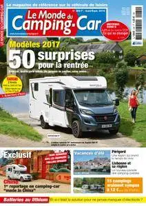 Le Monde du Camping-Car - août 2016