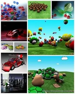 105 Objects & Glass Effects 3D Wallpapers