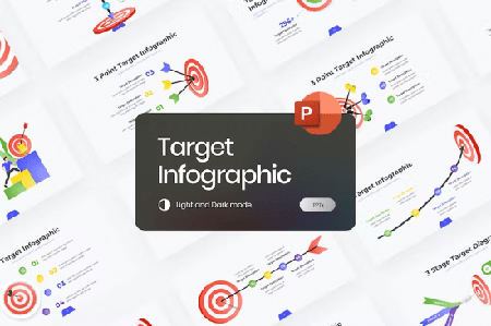 Target Infographic Gradient PowerPoint
