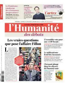 L'Humanité du Vendredi 3 Février 2017