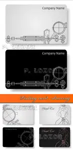 Visiting card - drawing