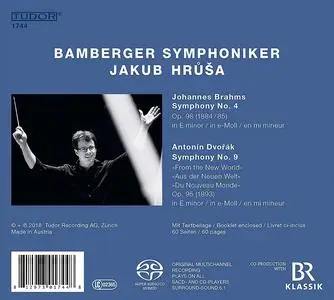 Jakub Hrůša, Bamberger Symphoniker - Brahms: Symphony No. 4 & Dvořák: Symphony No. 9 (2018)