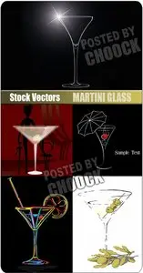 Martini glass - Stock Vector