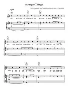 Stranger Things (featuring OneRepublic) - Kygo, OneRepublic (Piano-Vocal-Guitar (Piano Accompaniment))