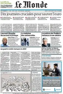 Le Monde & Supplément Dossiers du Jeudi 1er Decembre 2011