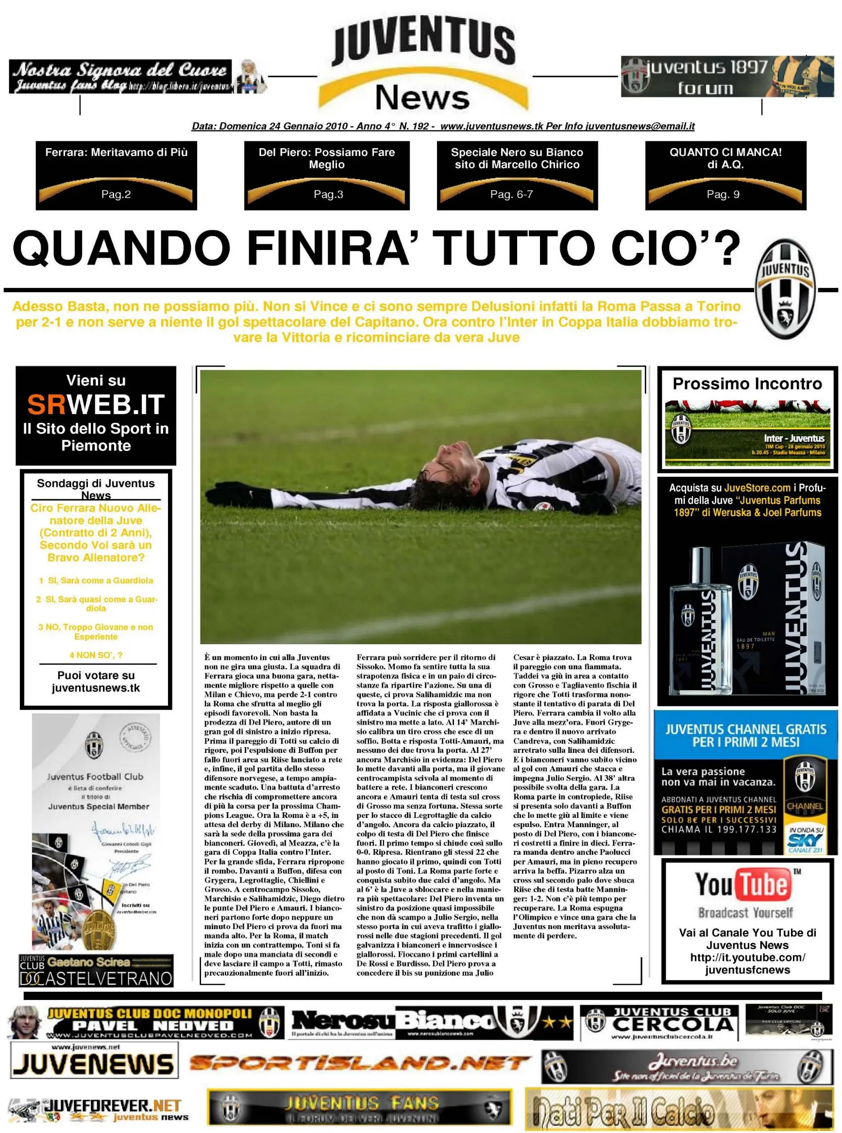 Juventus News 24.01.2010