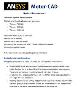 ANSYS Motor-CAD 2023 R1.1