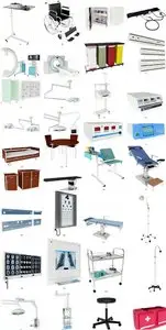 Hospital Equipment - 3D Models