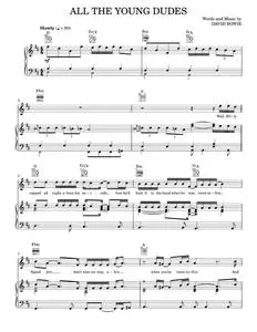 All The Young Dudes - David Bowie, Juno Movie, Mott The Hoople (Piano-Vocal-Guitar)
