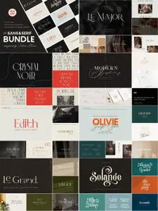 CreativeMarket - The Sans & Serif Font Bundle 5485405