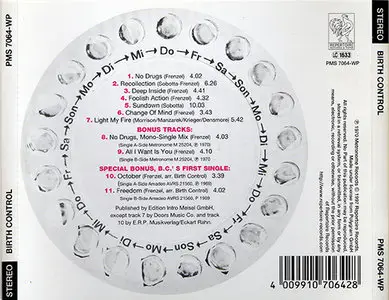 Birth Control - Birth Control [Repertoire Rec. PMS 7064-WP] {Germany 1997, 1970} (Reuploaded)