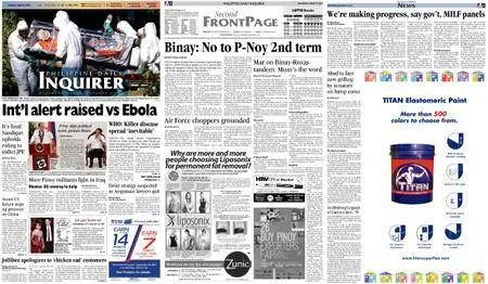 Philippine Daily Inquirer – August 09, 2014