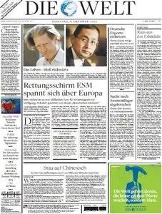 Die Welt und Welt Kompakt am 09. Oktober 2012
