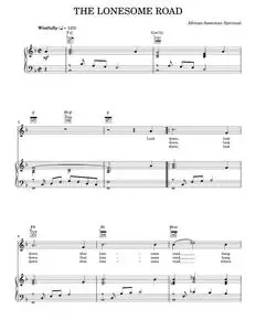 The Lonesome Road - African-American Spiritual (Piano-Vocal-Guitar)