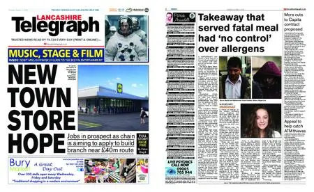 Lancashire Telegraph (Blackburn, Darwen, Hyndburn, Ribble Valley) – October 11, 2018
