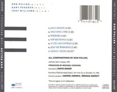 Don Pullen - New Beginnings (1989) {Blue Note}