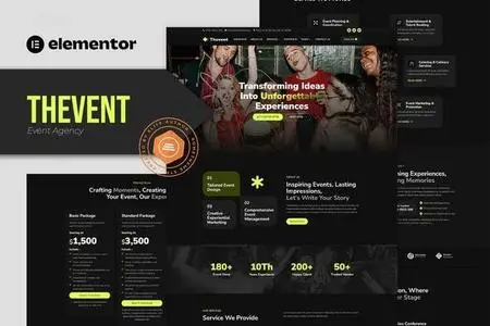 Thevent - Event Agency Elementor Template Kit 51966073
