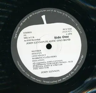 John Lennon - Plastic Ono Band (1970) [Vinyl Rip 16/44 & mp3-320 + DVD] Re-up