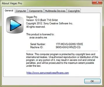 Sony Vegas Pro 12.0 Build 714 x64
