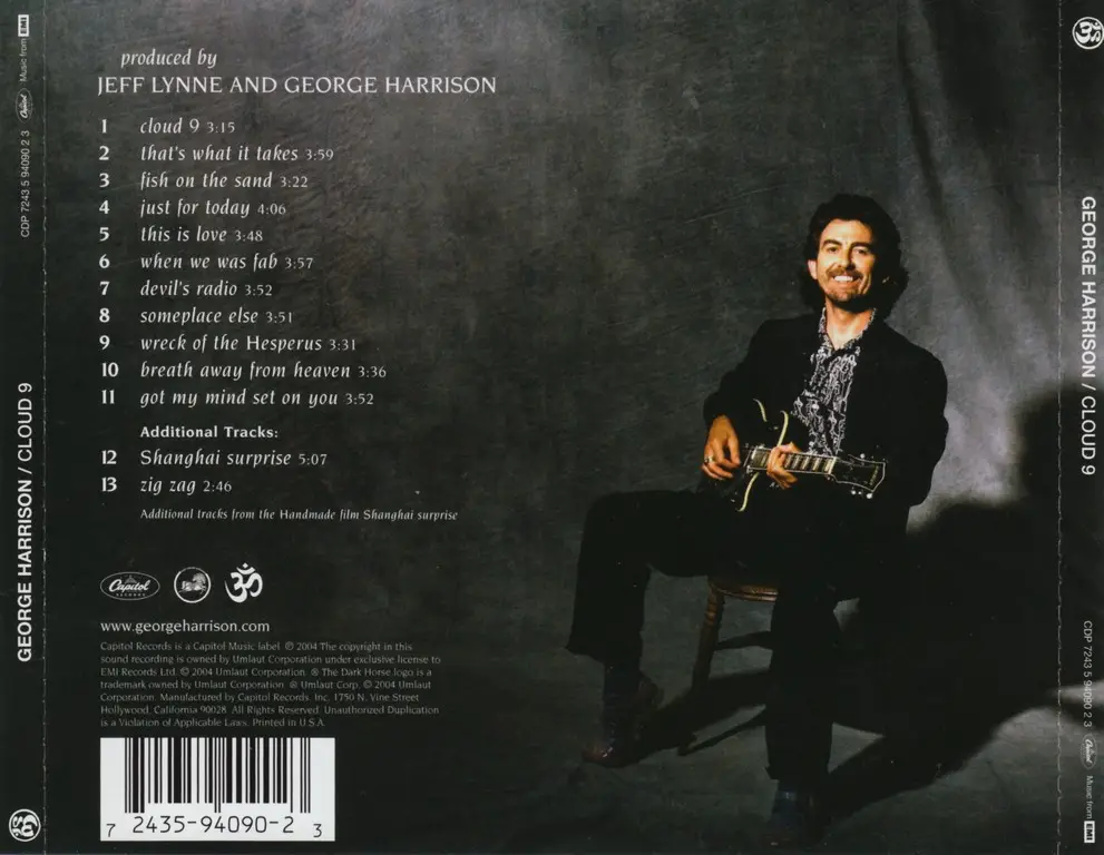 Джордж 9 джордж. George Harrison 1987. George Harrison George Harrison - cloud Nine 1987. George Harrison - someplace else - 2003. Jeff Lynne George Harrison.