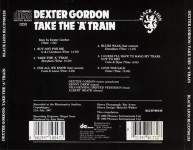 Dexter Gordon - Take The 'A' Train (1967) {Black Lion BLCD760133 rel 1989}