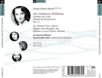 Emmanuelle Haim, Le Concert d'Astree - Handel: Aci, Galatea e Polifemo (2003)