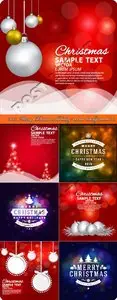 2015 Merry Christmas holiday vector background 10