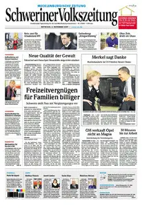 Schweriner Volkszeitung 04.11.2009 (Ausgabe Stadt Schwerin)
