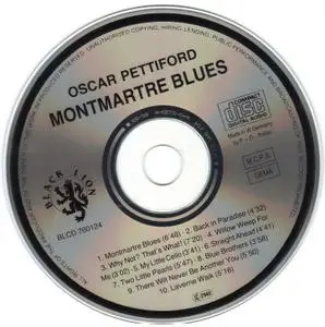 Oscar Pettiford - Montmartre Blues (1960) {Black Lion BLCD760124 rel 1989}