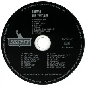 The Ventures Play the "Batman" Theme (1966) [2006, Japan, TOCP-67952]