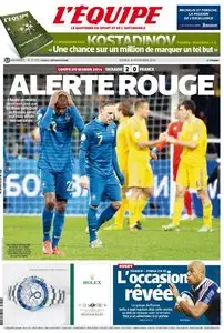 L'Equipe du Samedi 16 Novembre 2013