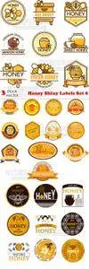 Vectors - Honey Shiny Labels Set 8