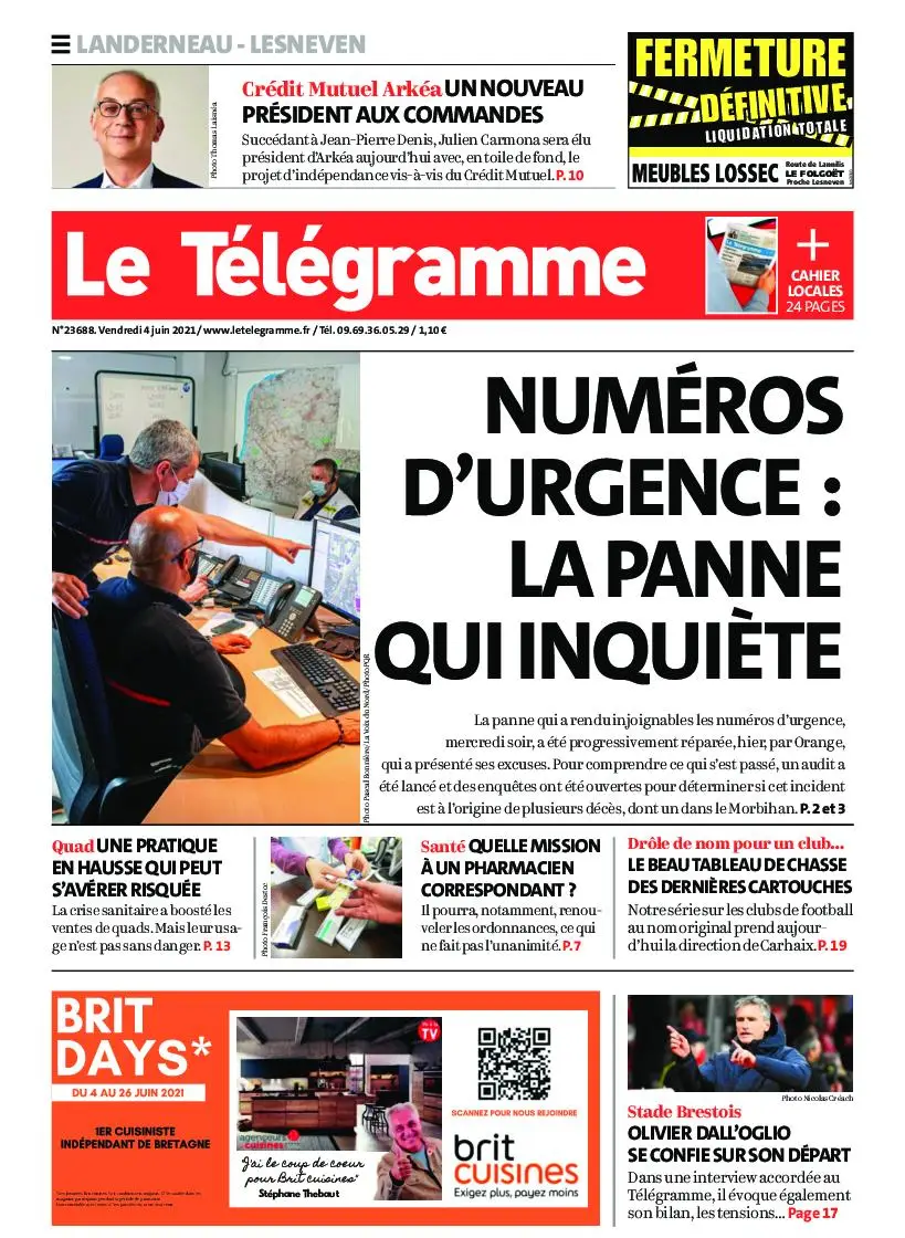 Le Télégramme Landerneau - Lesneven – 04 juin 2021 / AvaxHome