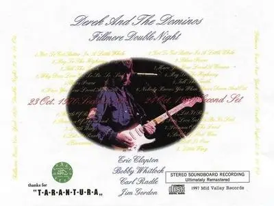 Derek and the Dominos - Fillmore Double Night