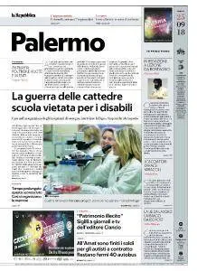la Repubblica Palermo - 25 Settembre 2018