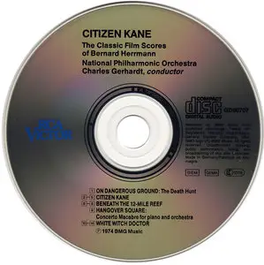 National PO, Charles Gerhardt - Citizen Kane: The Classic Film Scores of Bernard Herrmann (1974) Reissue 1991