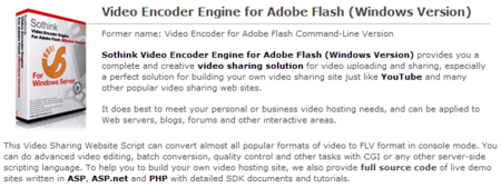Flash Video Encoder for Adobe Flash 1.9 (Windows Command Line Version)