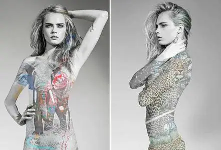 Cara Delevingne by Arno Elias​ for 'I’m not a Trophy' Campaign 2016