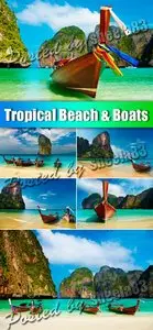 Stock Photo - Tropical Beach & Boat