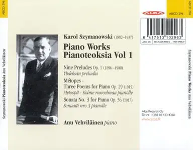 Anu Vehvilainen - Karol Szymanowski: Piano Works, Vol. 1 (2008)