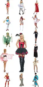 Stock Photo: Girls in costume