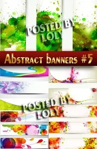Abstract banners #5 - Stock Vector