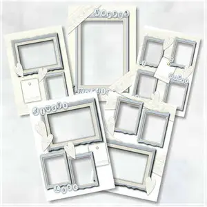 Scrap Quick Pages - Wedding Photo Frame Set 2